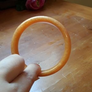 Yellow jade bangle